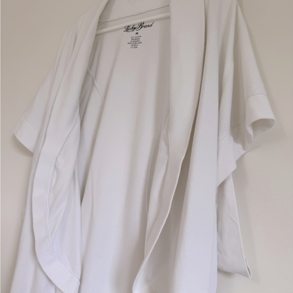 Lucky Brand Soft White Open Cardigan - Picture 4 of 14